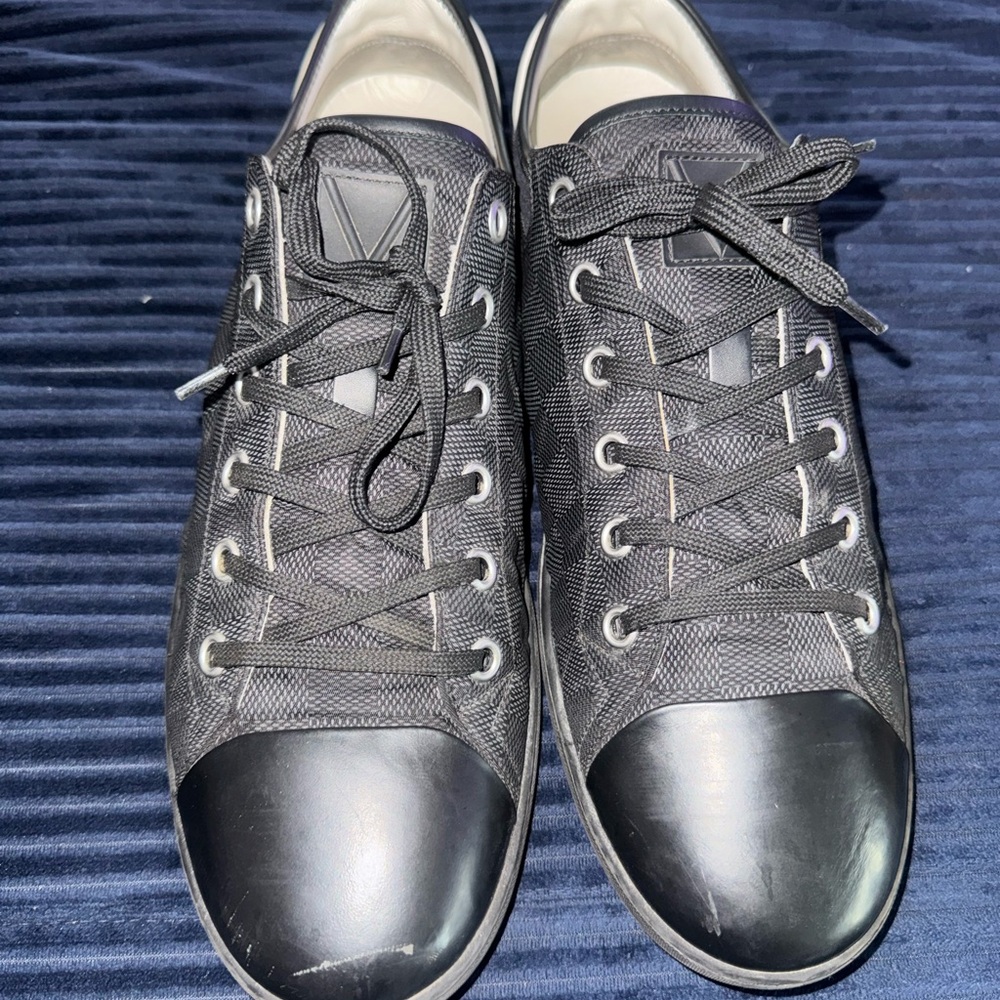 Louis Vuitton Black and Gray Men's Sneakers